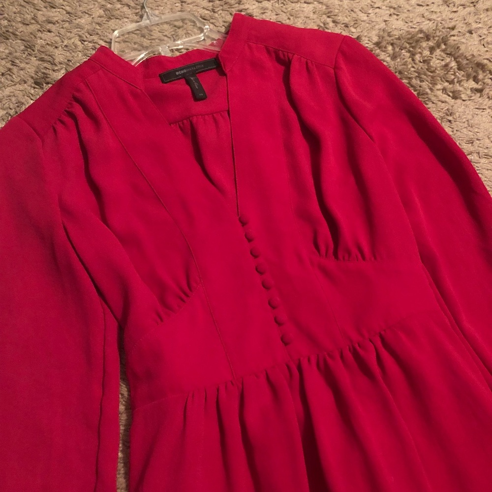 BCBGMAXAZRIA Fabiana Long Sleeves Prairie Dress - Picture 8 of 8